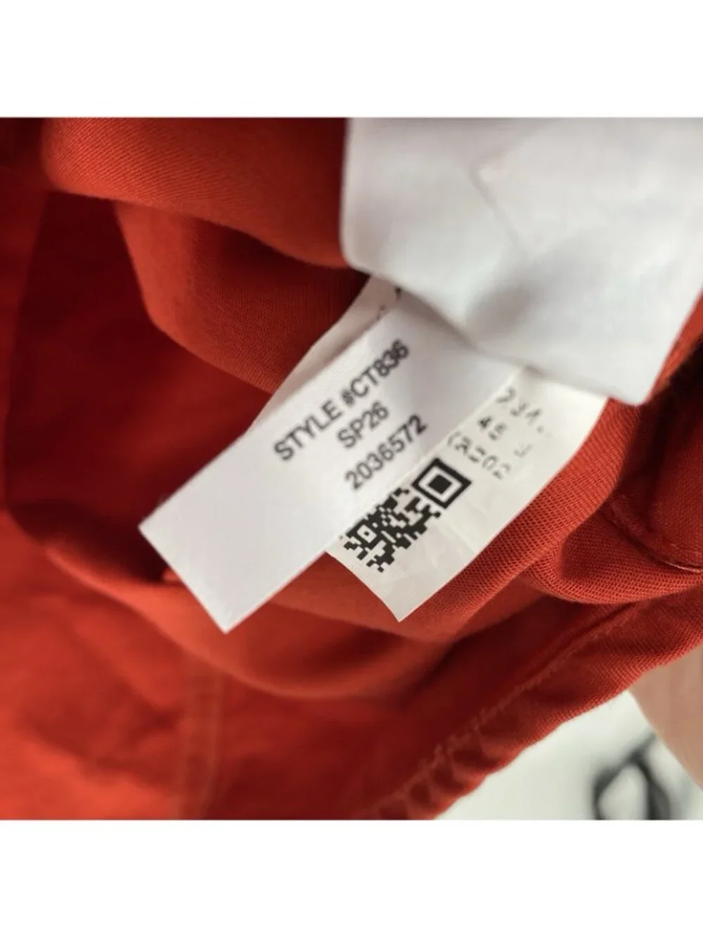 J Crew Size ST Patch-Pocket Pullover Dress Structured Cotton Poplin Orange